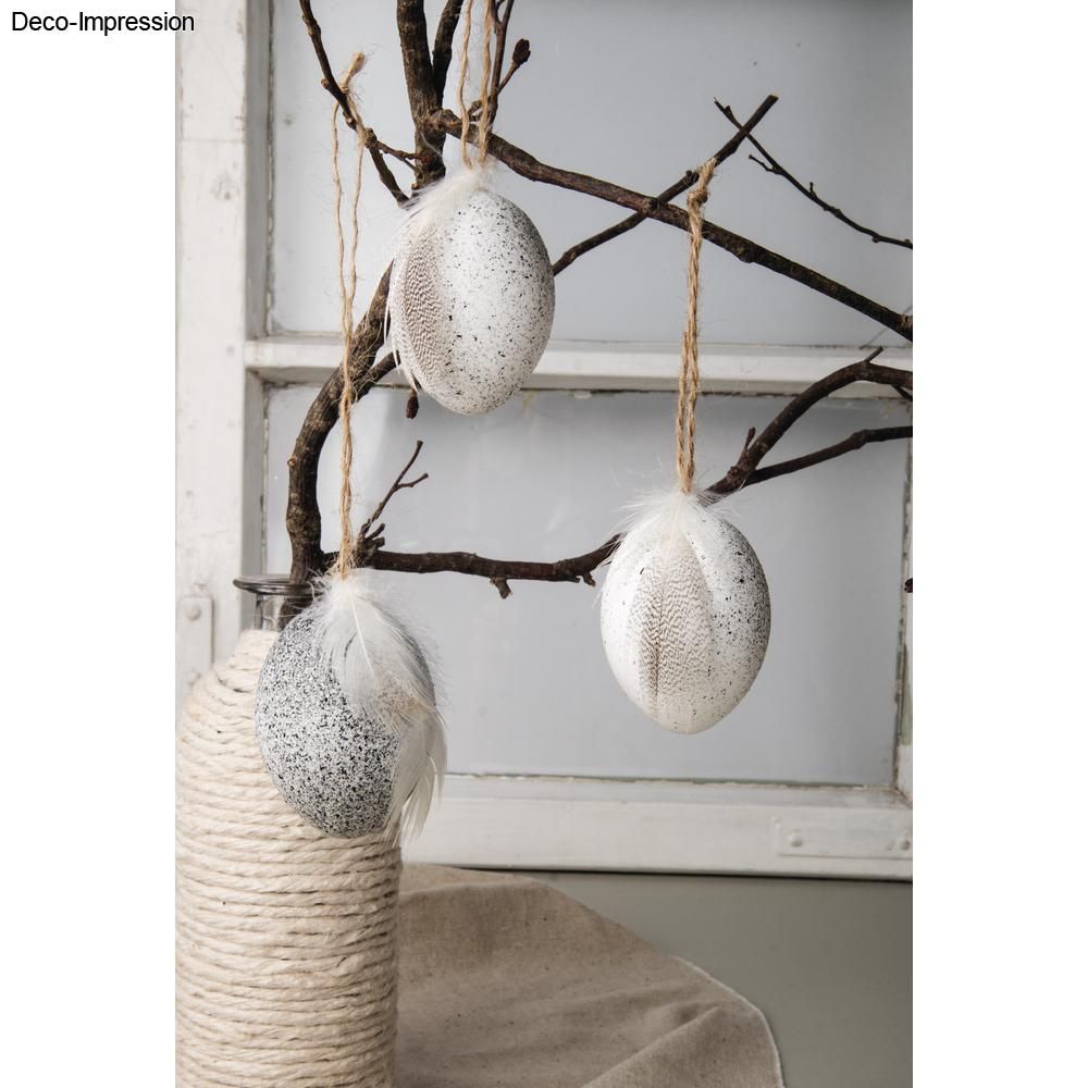 Kunststoff-Ei weiß 6cm (Hühnereigrösse) 1 Stück