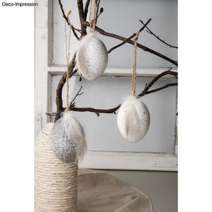 Kunststoff-Ei weiß 6cm (Hühnereigrösse) 1 Stück