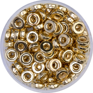 Acrylperlen Rondelle 6mm Lochgröße 1,6mm 7g / Dose