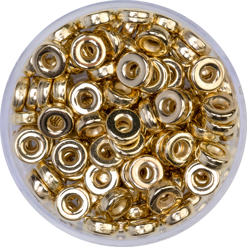 Acrylperlen Rondelle 6mm Lochgröße 1,6mm 7g / Dose