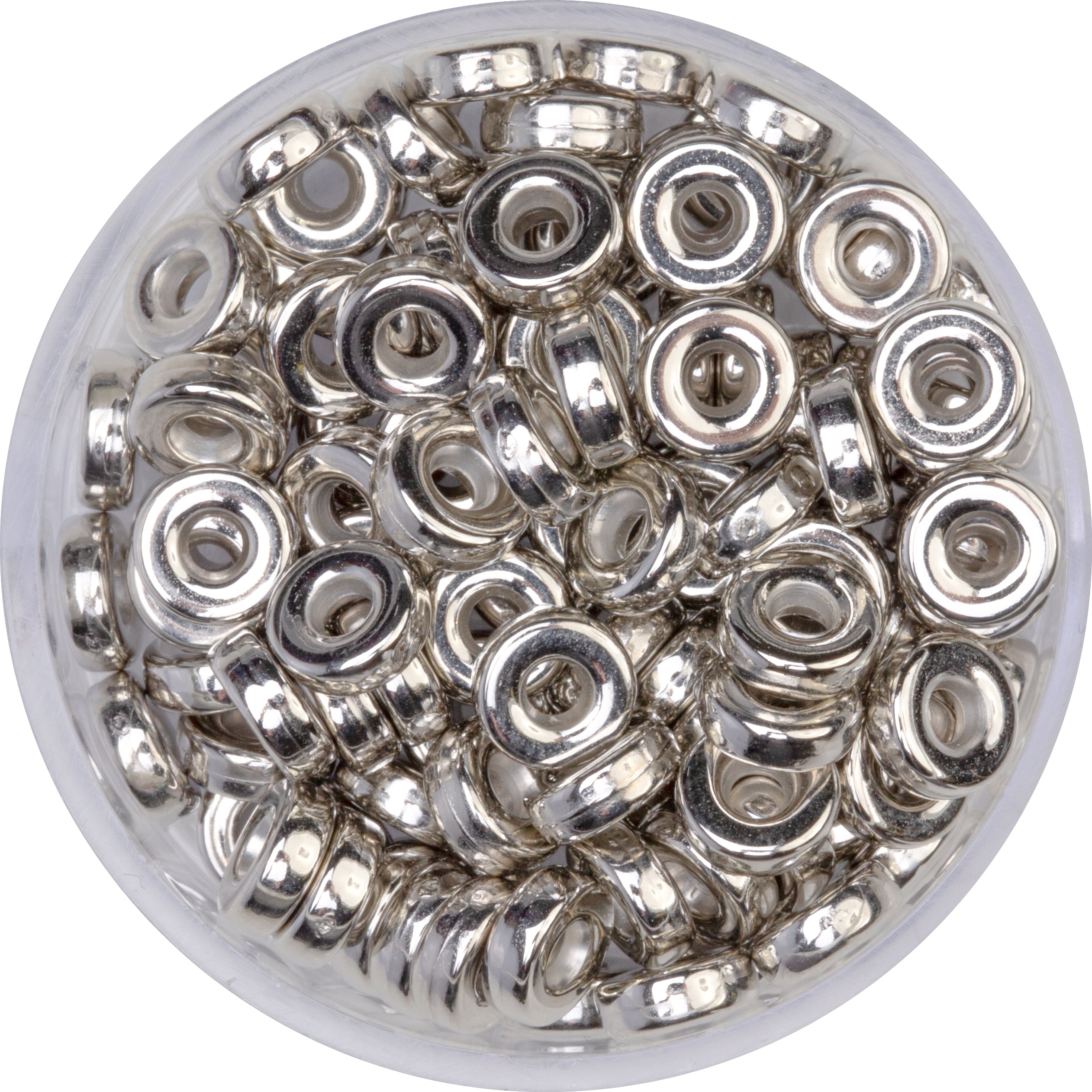 Acrylperlen Rondelle 6mm Lochgröße 1,6mm 7g / Dose