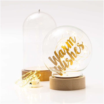 LED Lichterkette für Dekohaube gold 1,50m 15 Lichter