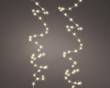 Lichterkette LED Micro Wire Lights 100 LED´s 1,59m batteriebetrieben warm weiß