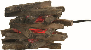 Lagerfeuer mit LED-Streifen 6 cm