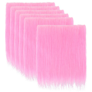 Langhaarplüsch Kunstfell Stoffzuschnitt pink 25×25cm 1 Stück
