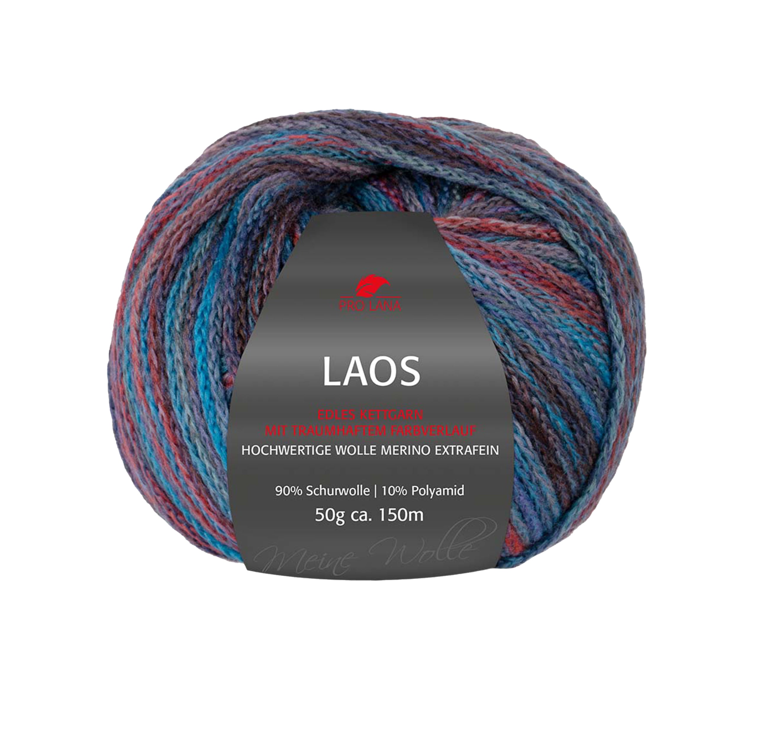 Pro Lana Laos Merinowolle Kettgarn geflochten 50g 150m
