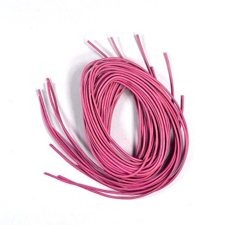 Lederband Riemen rosa 1m