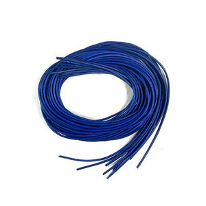 Lederband Riemen royalblau 1m