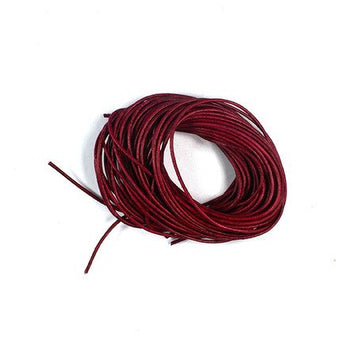 Lederband Riemen weinrot 1m