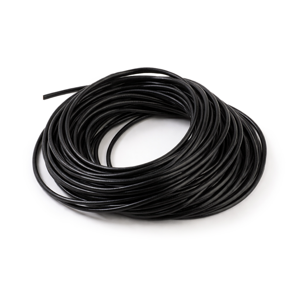 Lederriemen schwarz 2mm 10m/Bündel