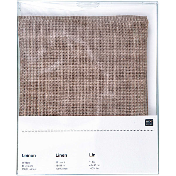 Leinen 46x46 cm 11-fädig natur
