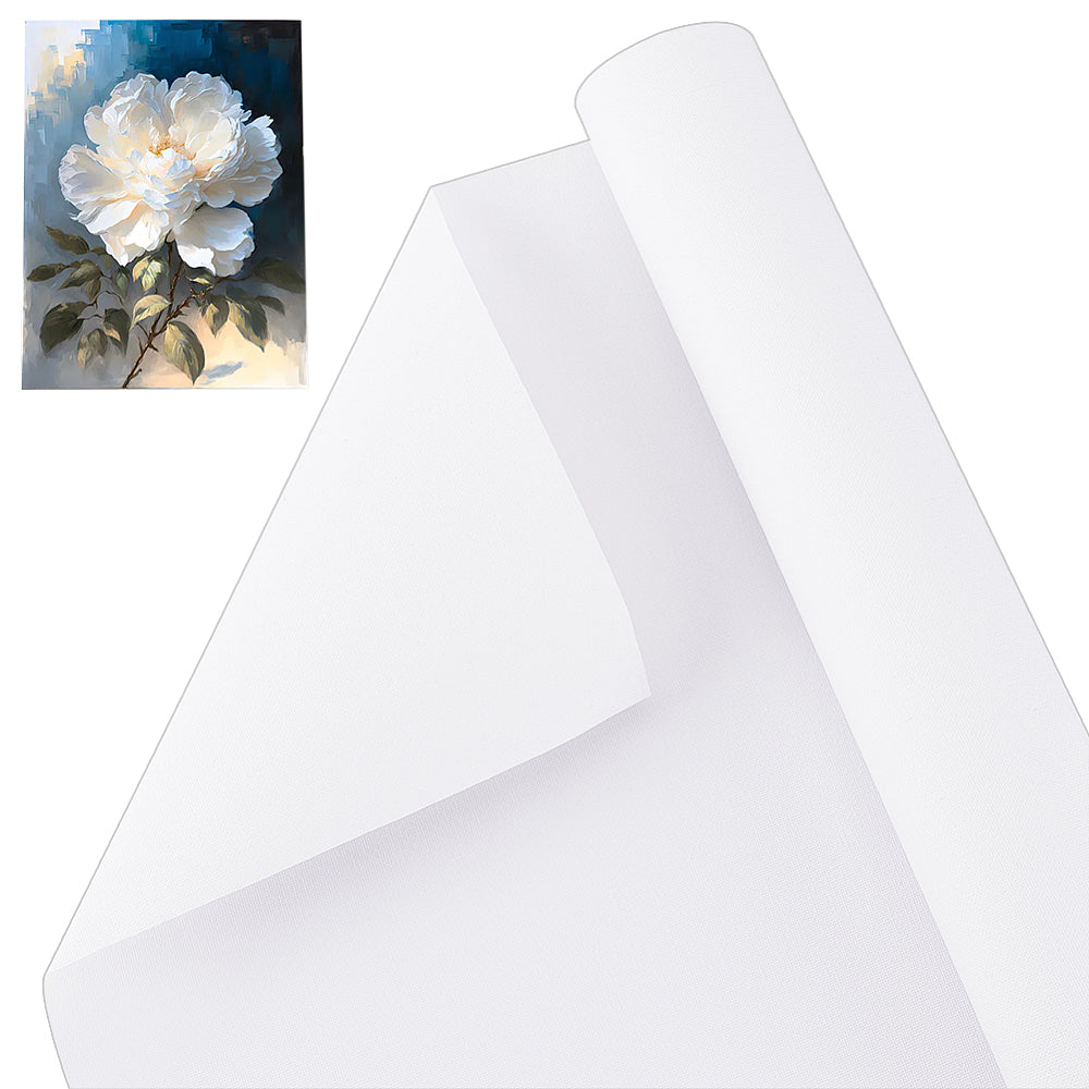 Leinwandrolle grundiert weiß 37cm x 5m