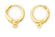 Leverback Earring Hooks Ohrringe rund 13mm 4 Stück / 2 Paar