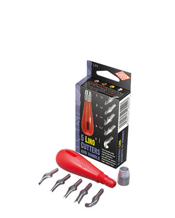 Linolschneider-Set mit Griff Linoleumschneider 6-teilig
