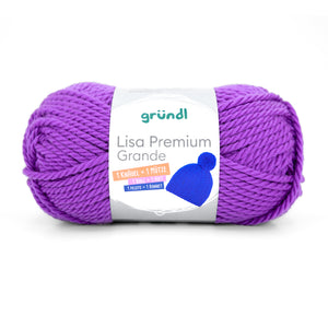 Gründl Lisa Premium Grande Vollton-Garn 100 % Polyacryl 200g / 120m