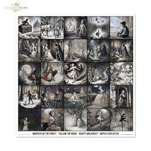 Lost in a Fairy Tale Scrapbooking Papier-Set  200 g/m2 310x320 mm 11 Bögen