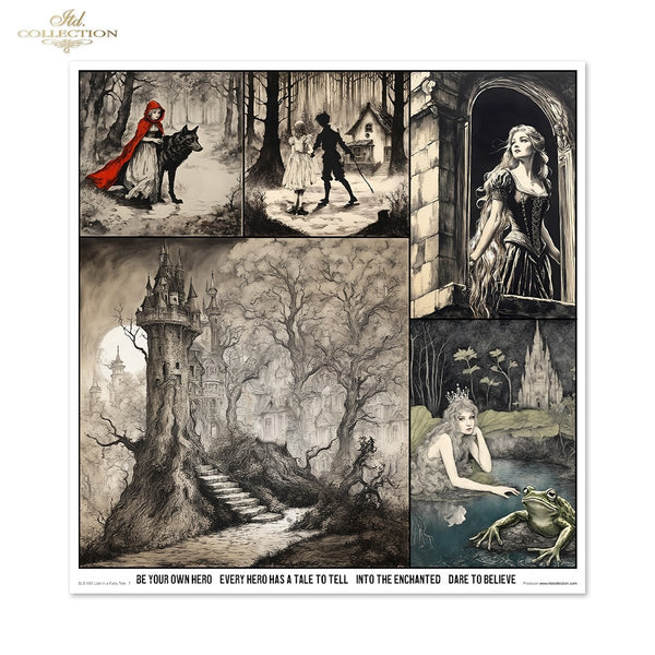 Lost in a Fairy Tale Scrapbooking Papier-Set  200 g/m2 310x320 mm 11 Bögen