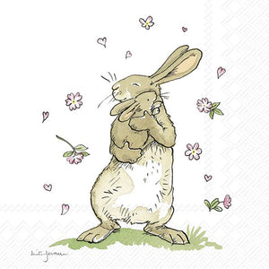 Lunch-Servietten FOREVER TOGETHER Hasen Anita Jeram 33x33cm 20 Stück / Packung