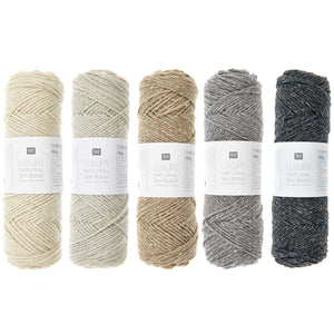 Luxury Natural Silk Blend Wolle 50% Seide 30% Wolle 20% Baumwolle 50g / 115m
