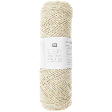 Luxuriöse natürliche Seidenmischung Wolle 50 % Seide 30 % Wolle 20 % Baumwolle 50 g / 115 m