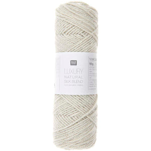 Luxury Natural Silk Blend Wolle 50% Seide 30% Wolle 20% Baumwolle 50g / 115m