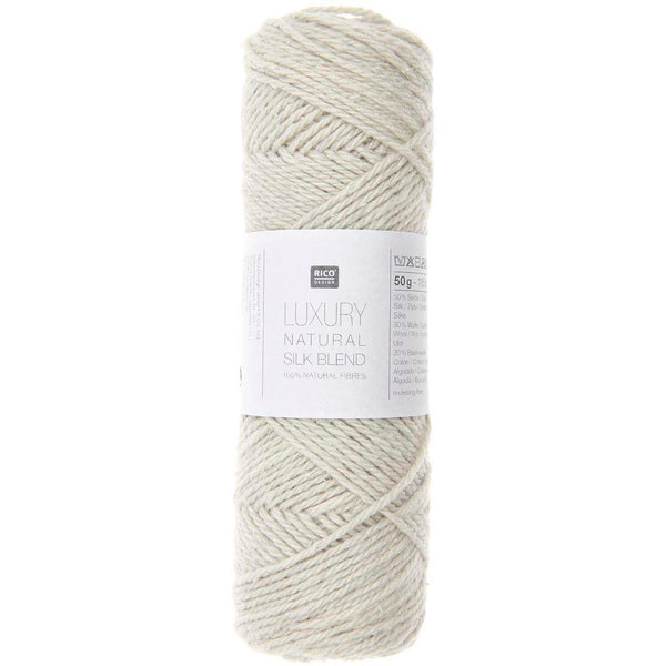 Luxury Natural Silk Blend Wolle 50% Seide 30% Wolle 20% Baumwolle 50g / 115m