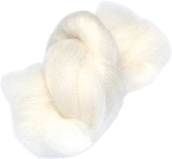 Märchenwolle Hermann Merino-Kammzug weiß 27mic 50g