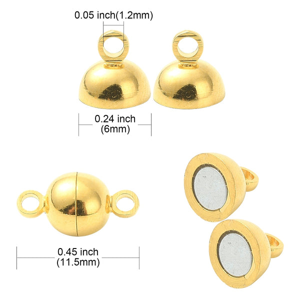 Magnetverschluss oval 11,5x6mm nickelfrei 1 Stück