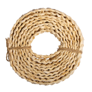 Maisblatt Band 5fach geflochten natur 2,5 cm breit 3m / Bündel 1Stück