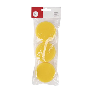 Malschwamm feinporig gelb 8cm 3 Stück