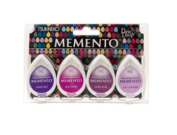 Memento Dew Drop Stempelkissen Juicy Purple Lila-Töne 4 Stück