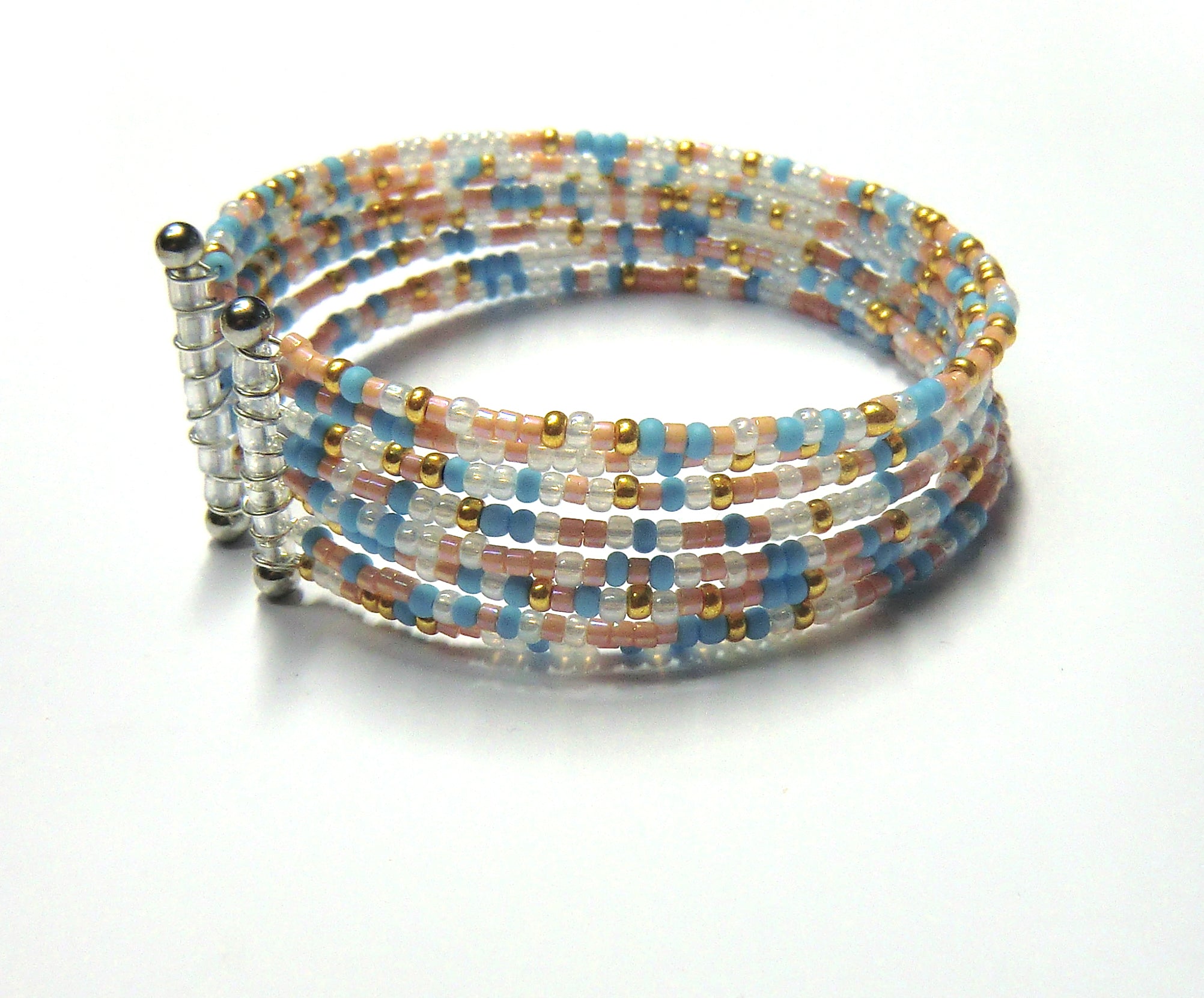 Memory Wire Schmuckdraht Endlosarmband 0,5mm Ø 65mm platinfarben 100 Windungen aus Edelstahl