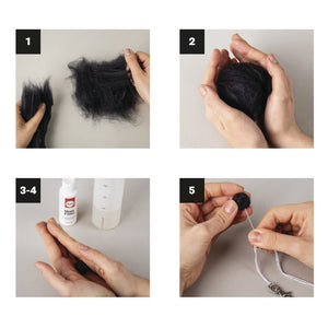 Merino-Kammzug Schurwolle superfein Mischpackung sortiert 18 mic 50g (5x10g)