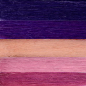 Merinowolle-Kammzug kardiert und gekämmt Rosa-Lila-Mix 50g