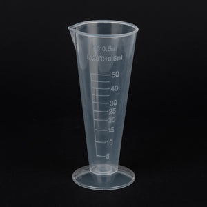 Messbecher Kunststoff mit Skala transparent 50 ml
