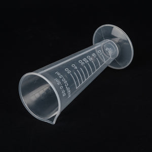 Messbecher Kunststoff mit Skala transparent 50 ml