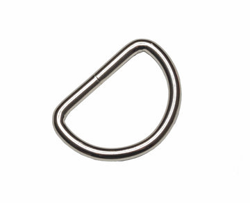 Metall-Halbring D-Ring silber 25mm 2 Stück