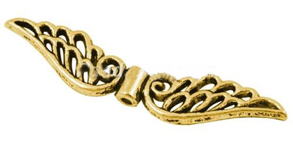 Metall - Engelflügel antik 32x6mm 10 Stück