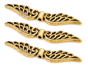 Metall - Engelflügel antik 53 x 11 mm 3 Stück