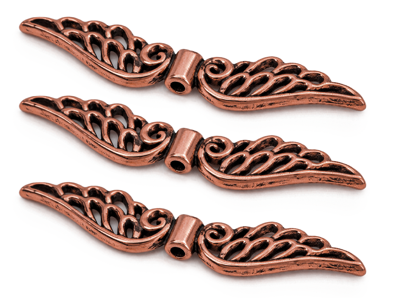Metall - Engelflügel antik 53 x 11 mm 3 Stück