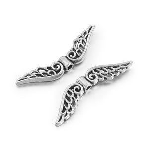 Metall - Engelflügel antik 32x6mm 10 Stück