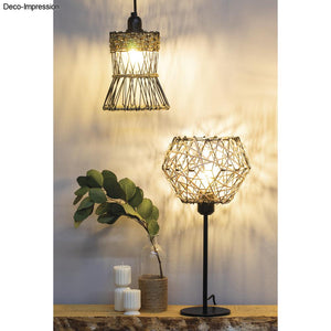 Metall Tischlampenfuß schwarz mit Schraubring 32cm mit Schalter für E27 1 Stück