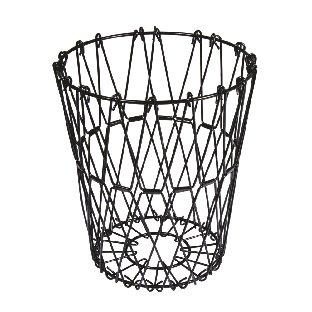 Metall Flexi Korb Wollaufbewahrung faltbar schwarz beschichtet ø 32cm