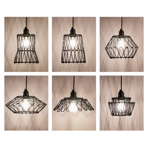 Metall Flexi Korb Lampenschirm faltbar schwarz beschichtet ø 32cm