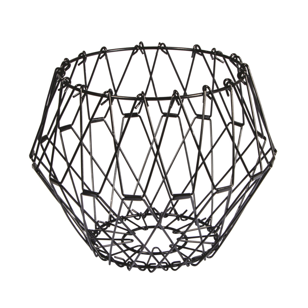 Metall Flexi Korb Lampenschirm faltbar schwarz beschichtet ø 32cm