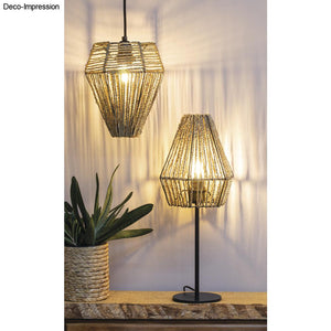 Metall Lampenschirm Rahmen geometrisch 20cm ø schwarz