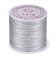 Metallickordel Polyester silber 1mm 100m / Rolle