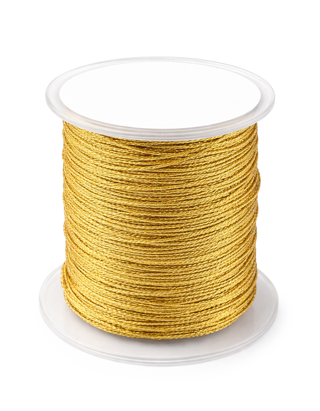 Metallickordel geflochten gold 1mm, 50 m/Rolle