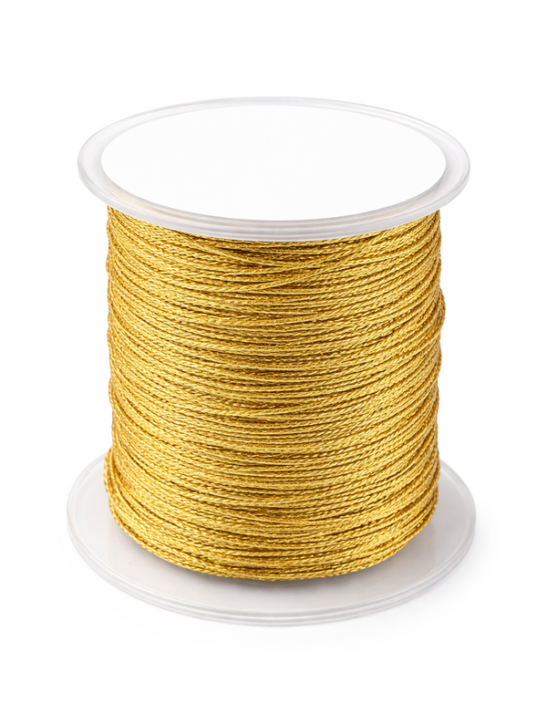 Metallic-Kordel geflochten 1mm 50 m/Rolle