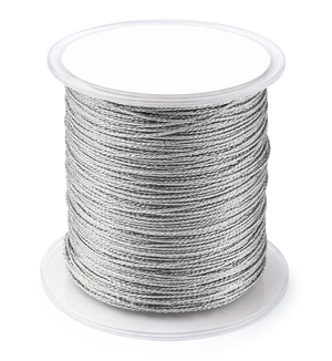 Metallickordel geflochten gold 1mm, 50 m/Rolle